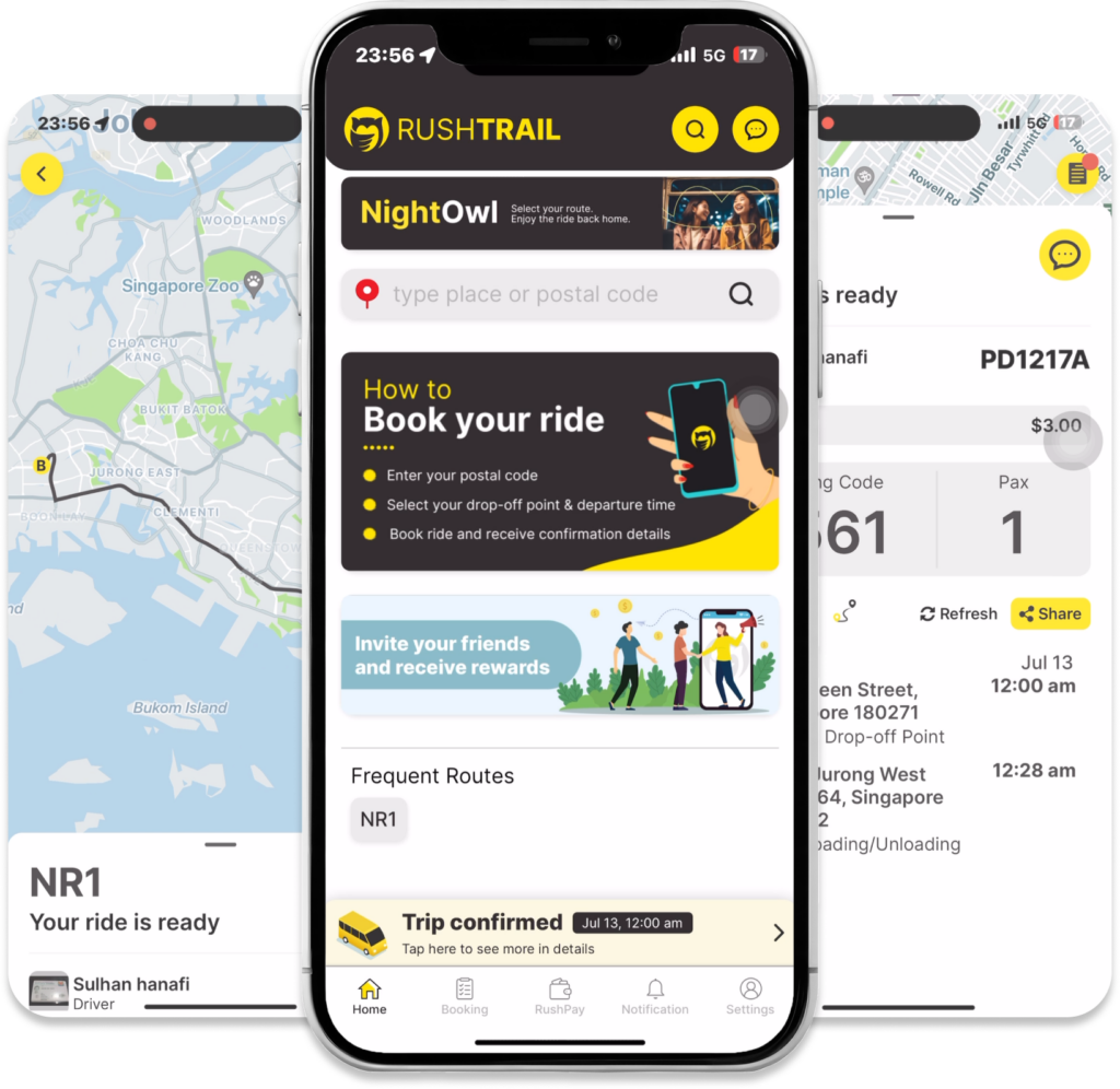 RushTrail: Seamless mobility platform